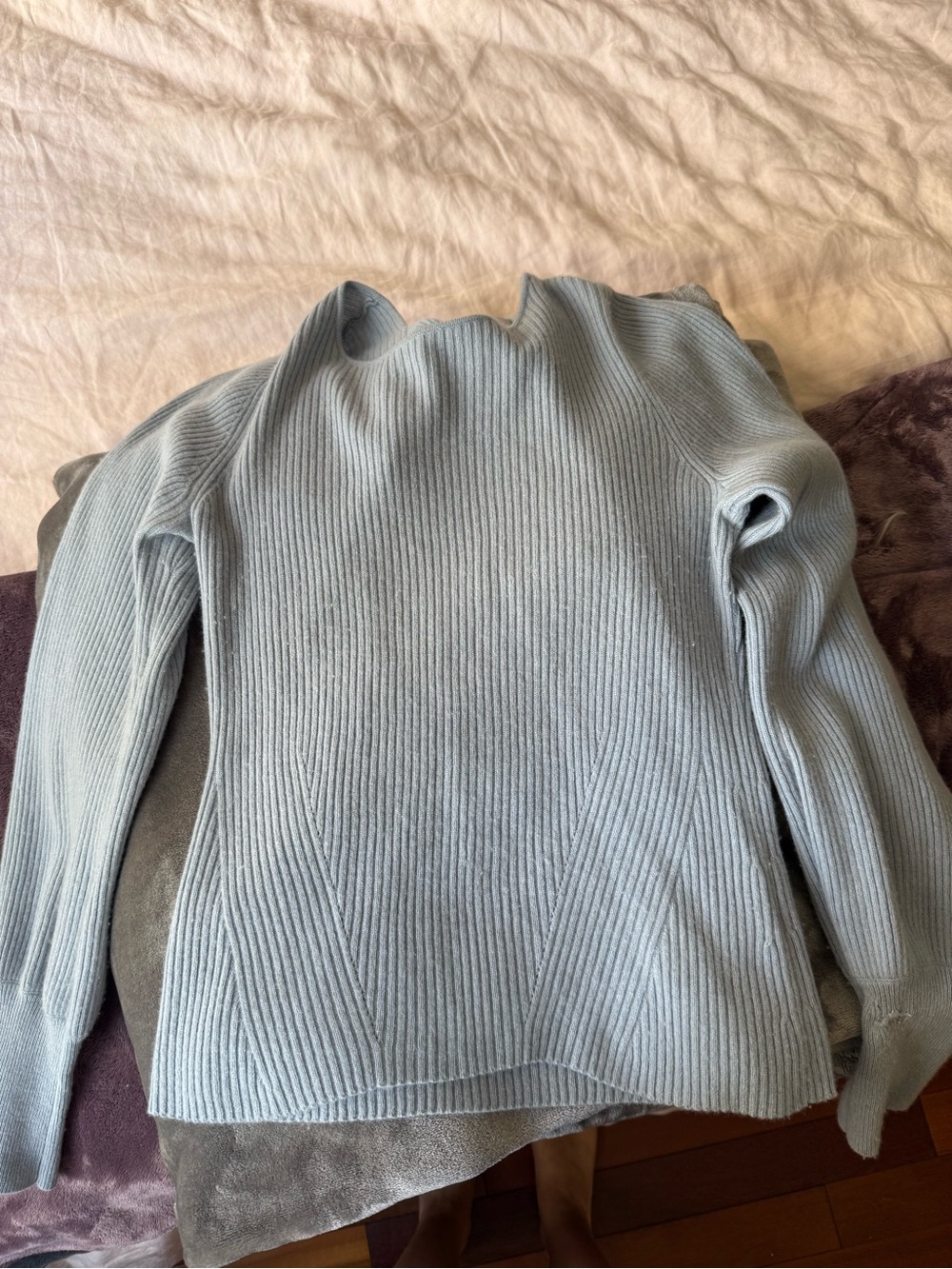 Reformation Alber Tie Back Cashmere Open Back Sweater